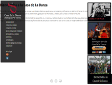 Tablet Screenshot of casadeladanza.com